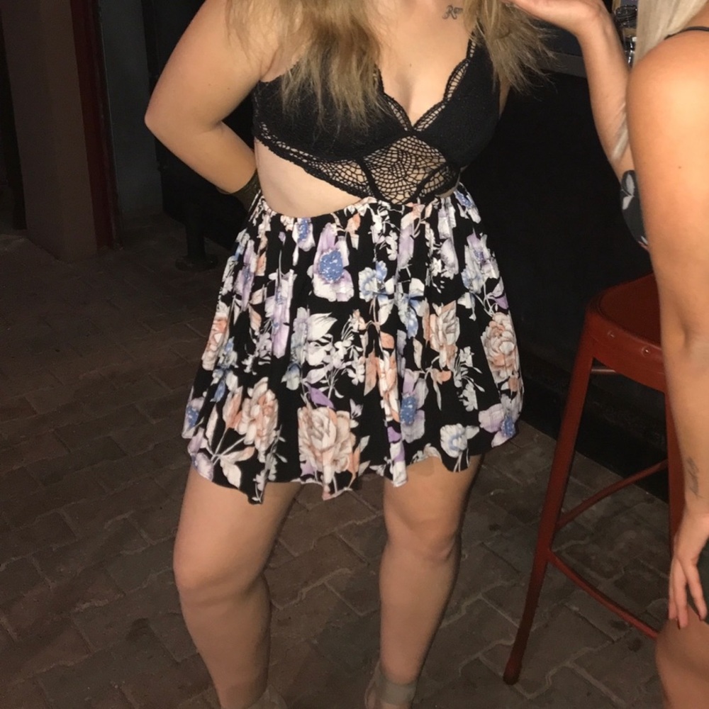 lace top romper